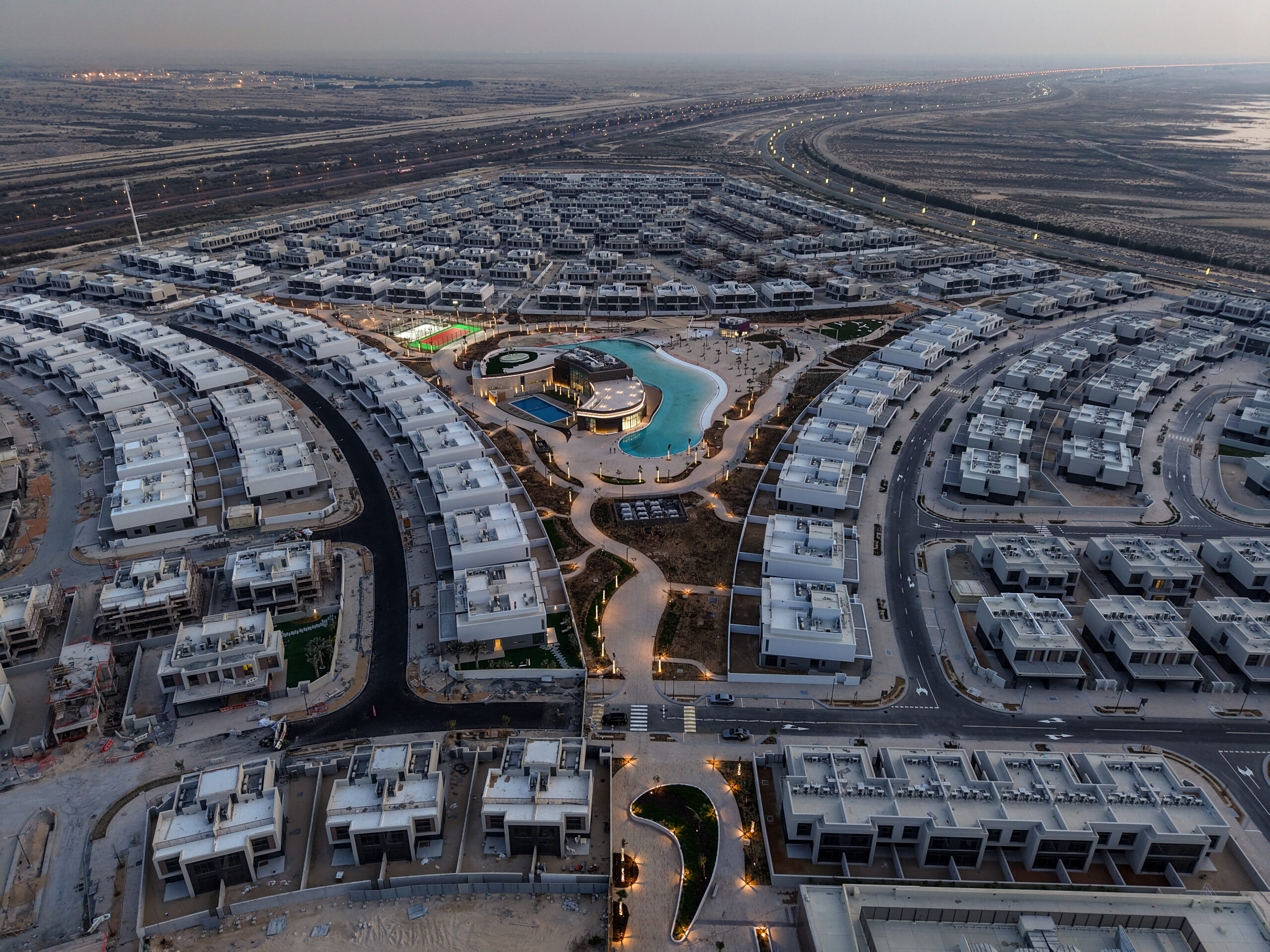 Aerial View – Luxury Residential Compound